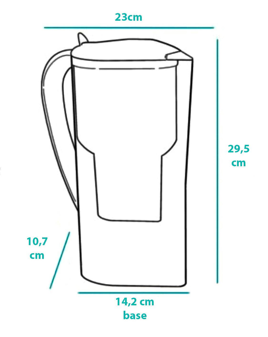 Alkanatur Alkaline Ionised Antioxidant Water Jug (Pink) – Alkalising & Ionising for Cleaner Hydration