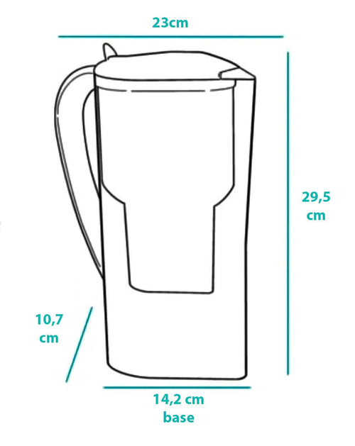 Alkanatur Alkaline Ionised Antioxidant Water Jug (Pink) – Alkalising & Ionising for Cleaner Hydration