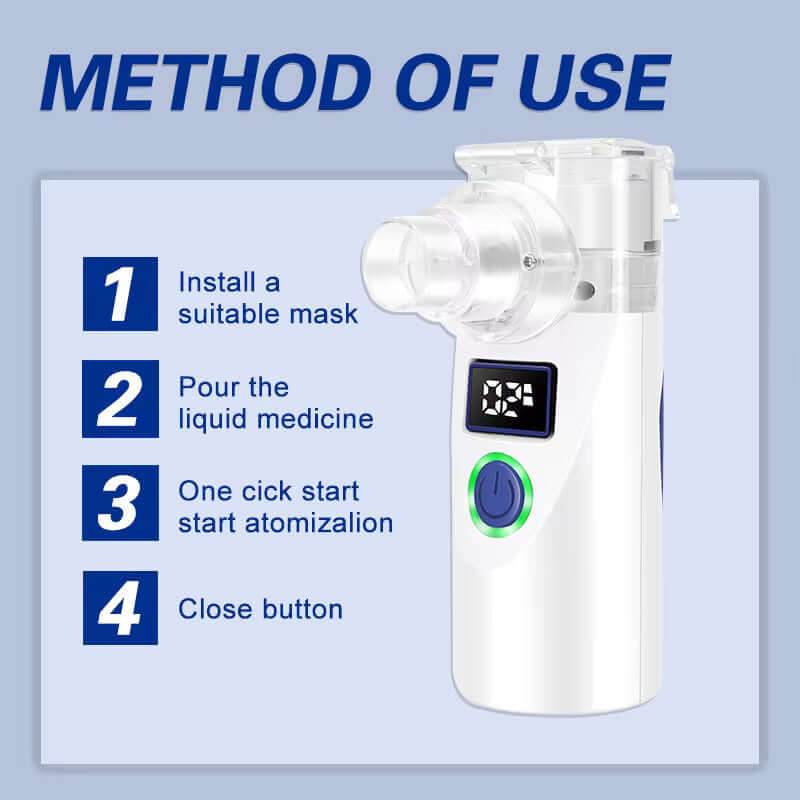 Updated Portable Ultrasonic Nano Sprayer LED Screen