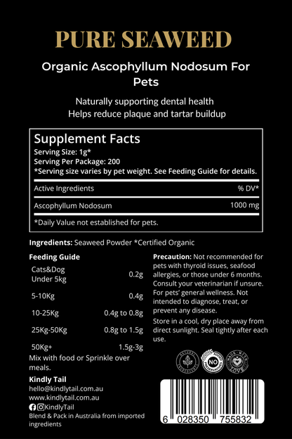 Pure Seaweed Organic Dental Health Care for Dog and Cat