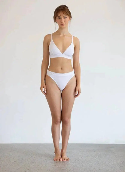 CHEEKY G STRING - WHITE